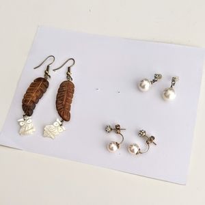 Set of 3 earrings